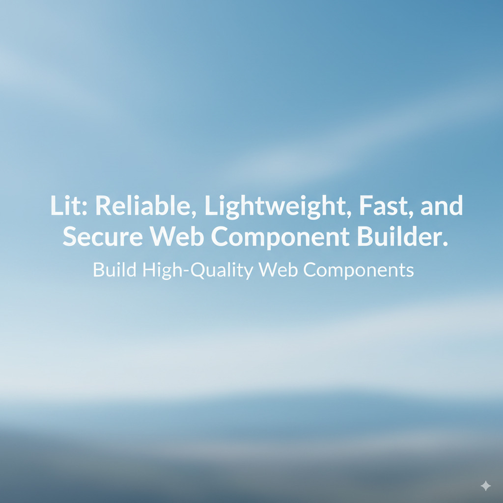 Lit: framework buat web developer